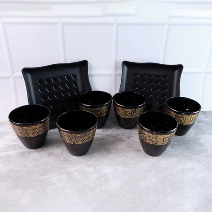 Ceramic Bowl and Cup set – 8 pc Dining Collection