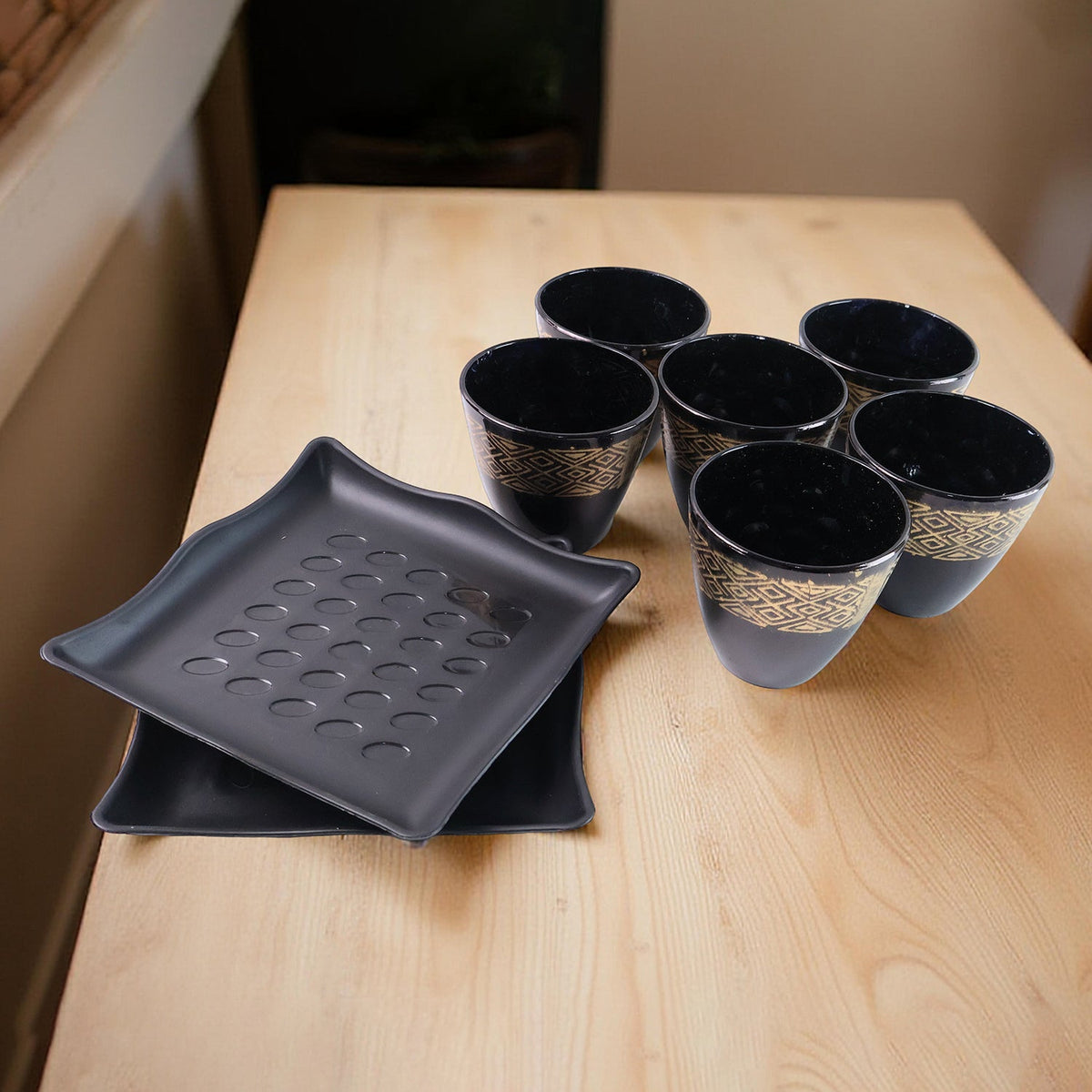 Ceramic Bowl and Cup set – 8 pc Dining Collection – view 6