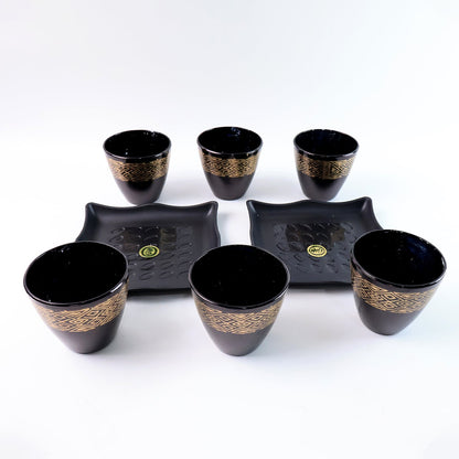 Ceramic Bowl and Cup set – 8 pc Dining Collection – alternate view