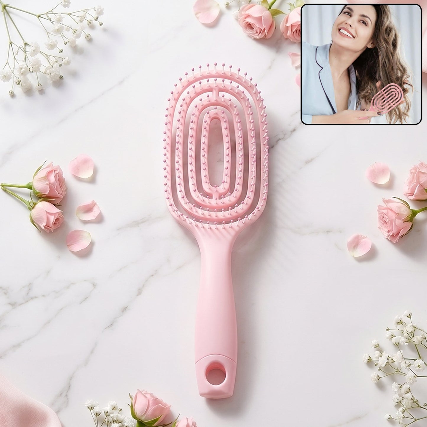 Detangling Hair Brush – Faster Drying & Gentle Scalp Massage