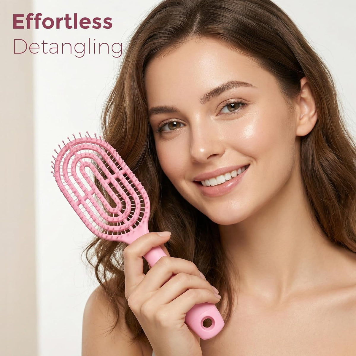 Detangling Hair Brush – Faster Drying & Gentle Scalp Massage – close-up