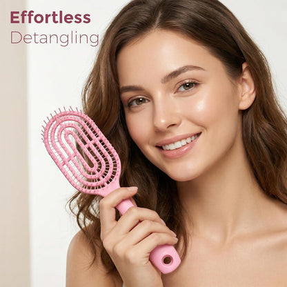 Detangling Hair Brush – Faster Drying & Gentle Scalp Massage – close-up