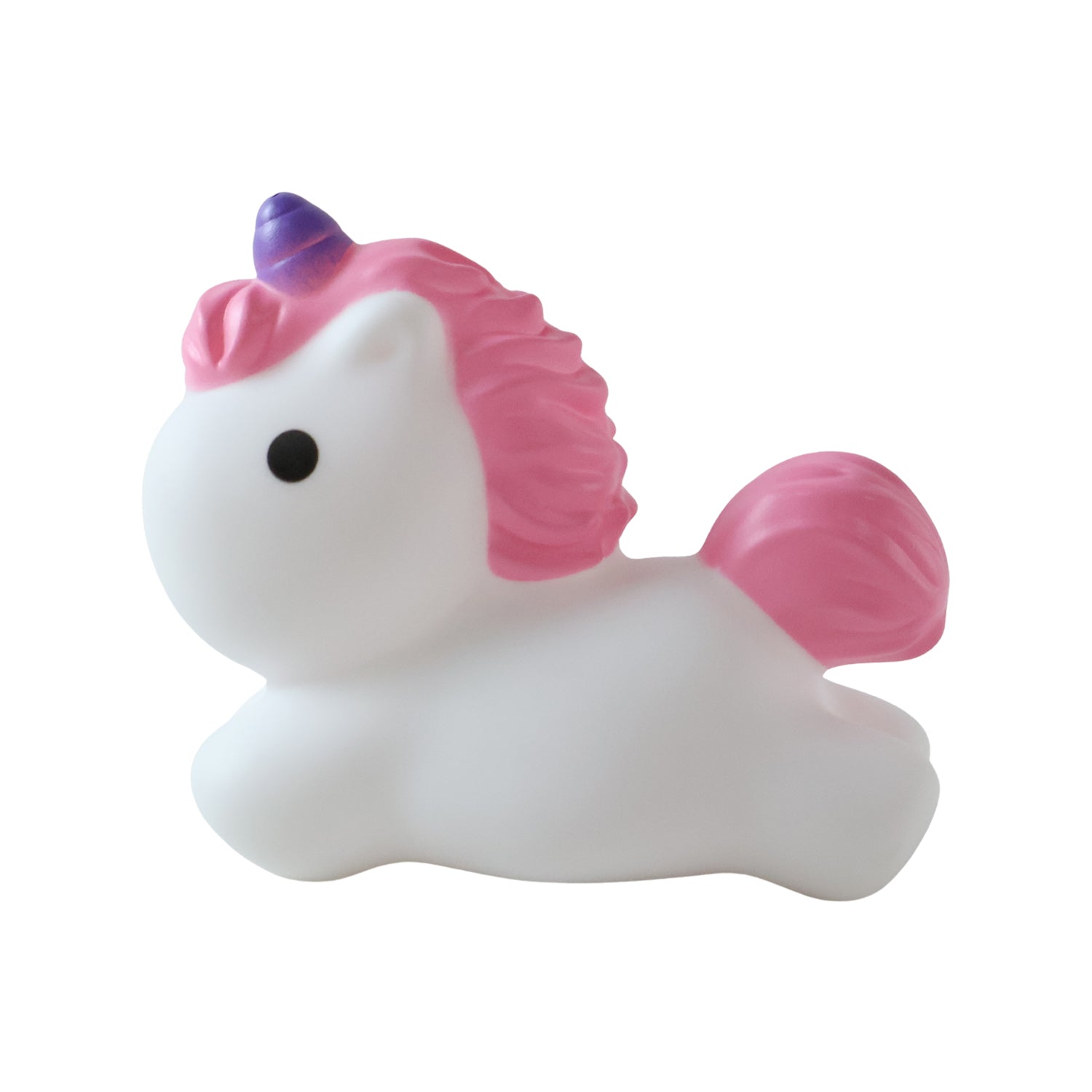Unicorn shaped night light with warm LED for children's bedrooms