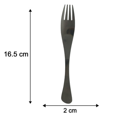Compact 4 in 1 cutlery kit with pouch for picnics and travel