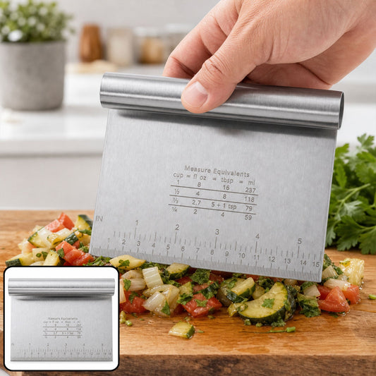 Small Stainless Steel Dough Scraper Cutter 15 X 12 cm