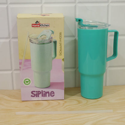 Office Desk Tumbler 1800 ml with Handle and Straw Lid – view 9