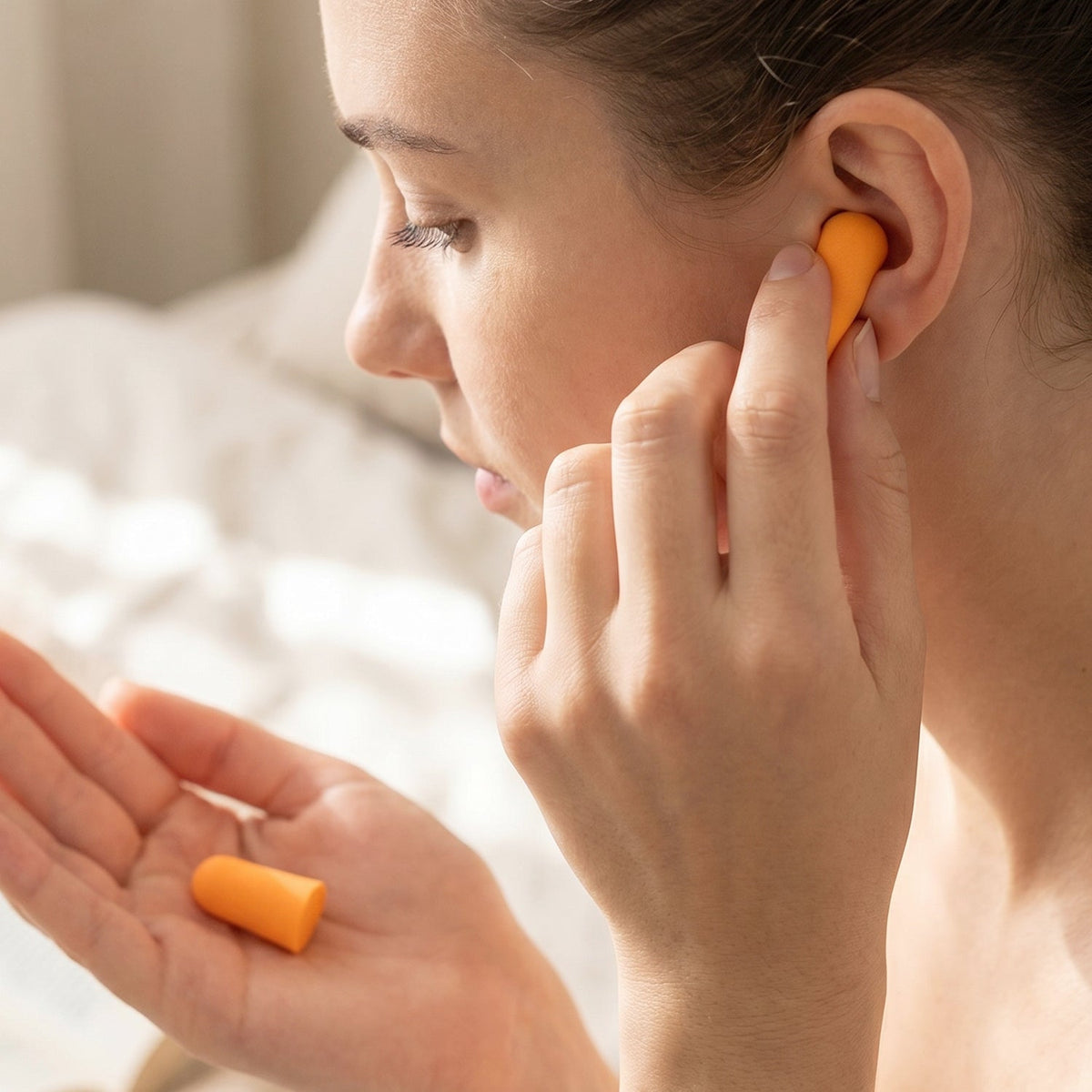 Soft Foam Earplugs – Comfortable Noise Reduction 4 Pairs – detail view