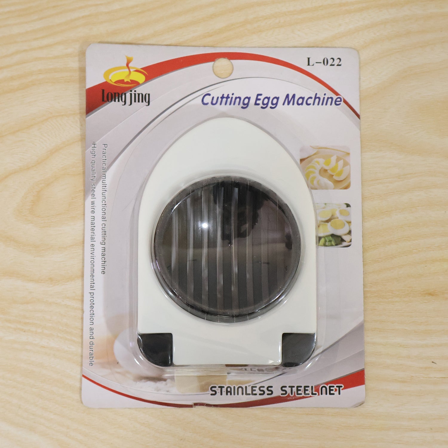 Stainless steel egg cutter for boiled eggs and soft foods