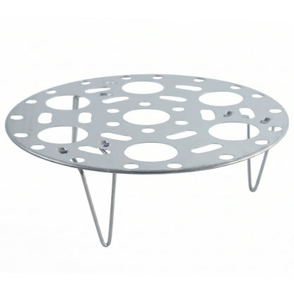 Stainless Steel Round Egg Steamer Rack Folding Trivet Stand – alternate view