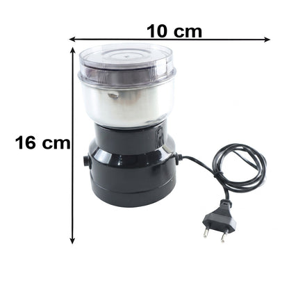 One touch coffee and spice grinder with steel blades