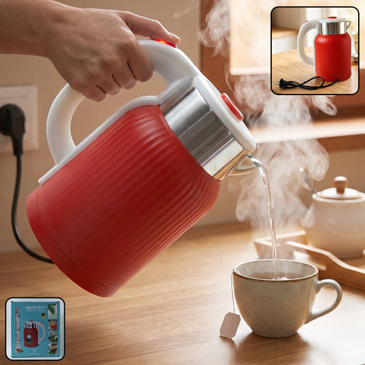 Electric Kettle 2 Litre 1500W Red for Tea Coffee Milk