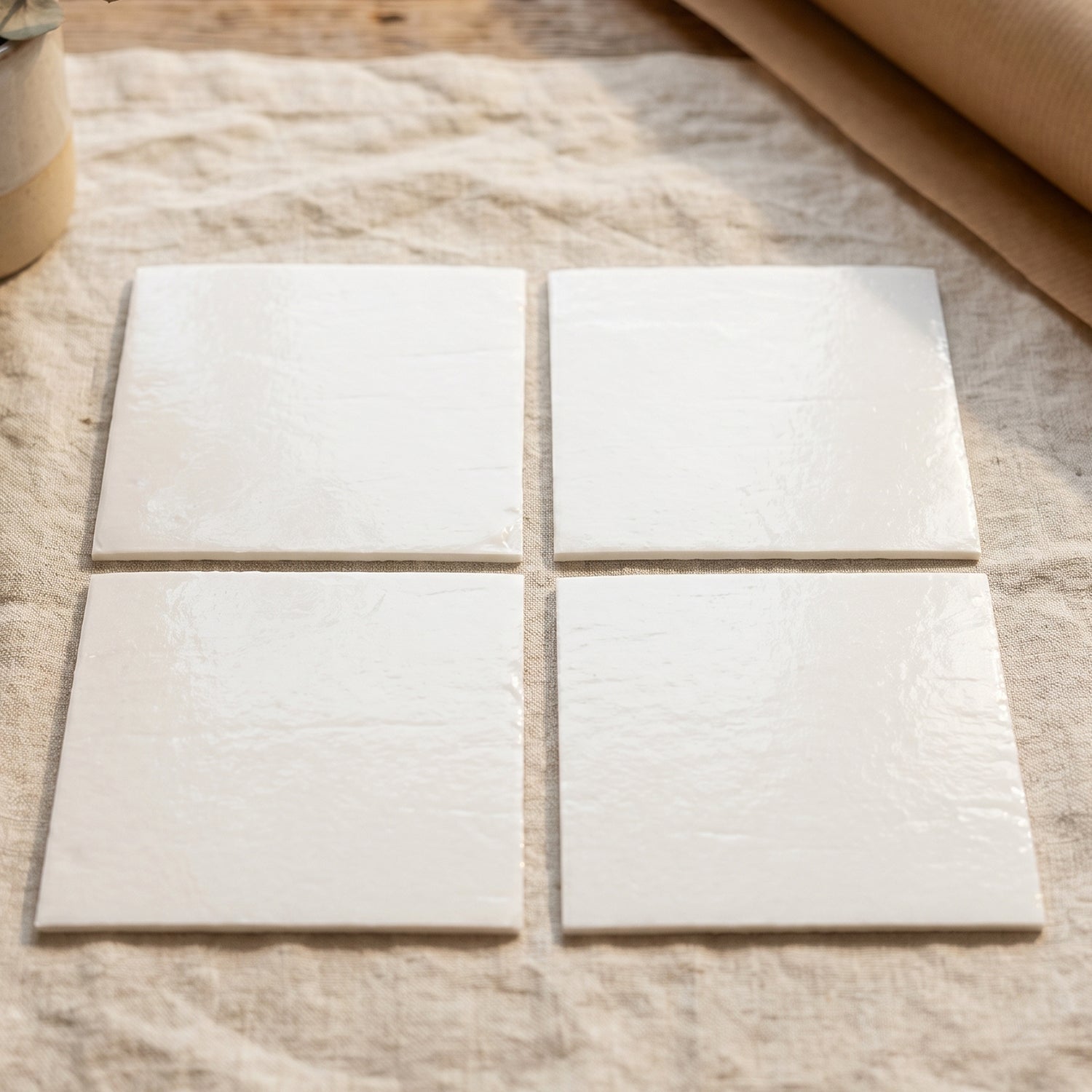 Floor with rug secured by anti-slip grippers from .