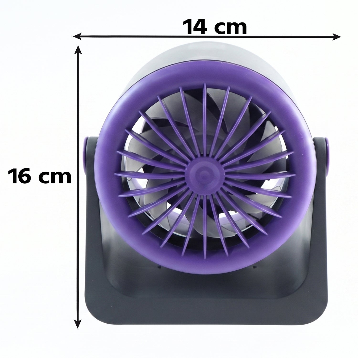 Adjustable desktop fan with USB power for home and office