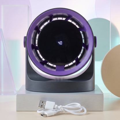 Adjustable table circulator fan for home and office