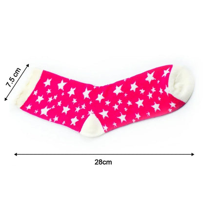 Soft Socks Comfortable Breathable Stretchable Assorted Design Colour (1 Pair)