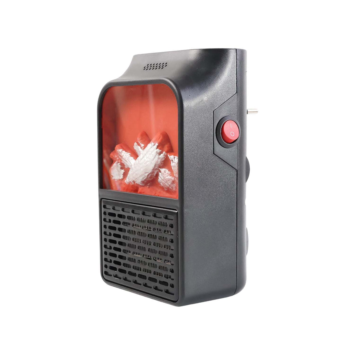 Electric Fireplace Heater – Realistic LED Flame – alternate view