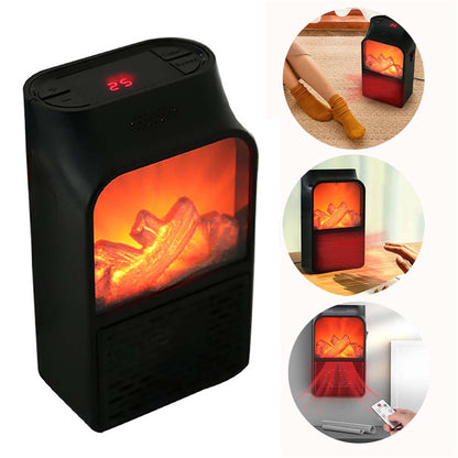 Electric Fireplace Heater – Realistic LED Flame – view 7