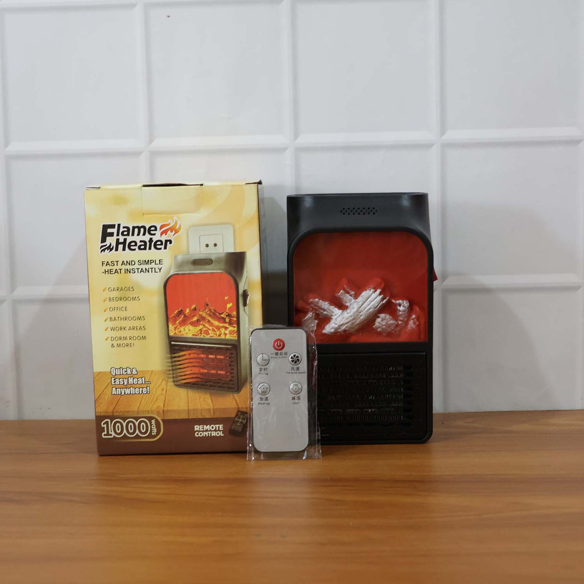 Electric Fireplace Heater – Realistic LED Flame – view 15