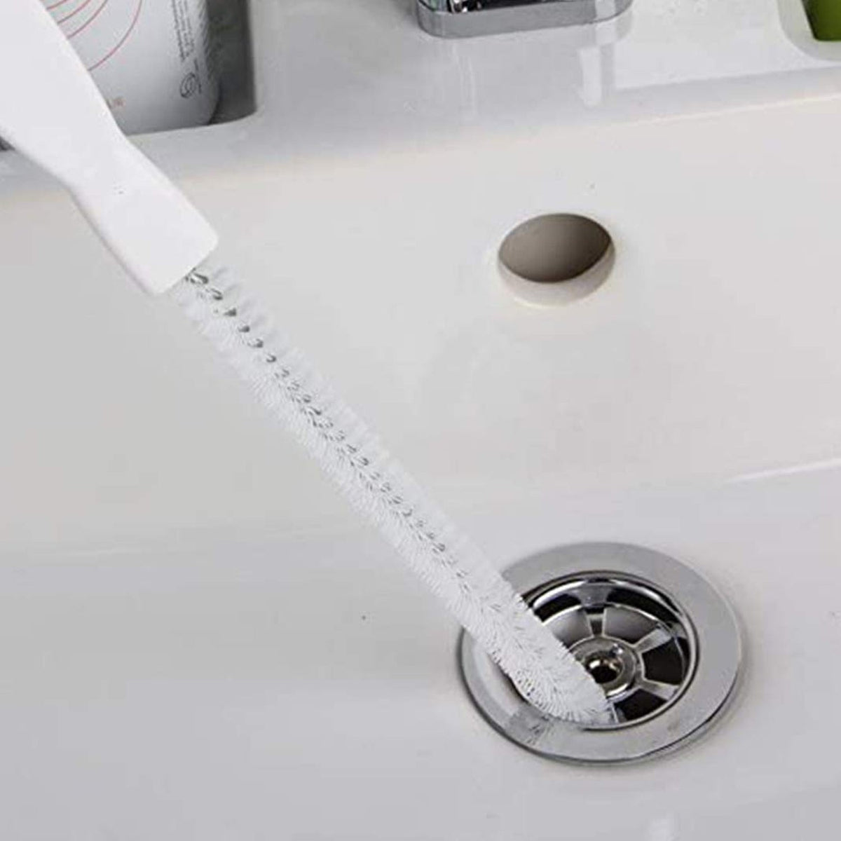 Flexible Drain Cleaning Brush – Long Reach Dual-End Tool – close-up