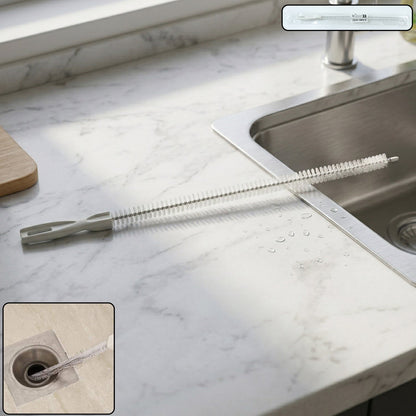 Flexible Drain Cleaning Brush – Long Reach Dual-End Tool