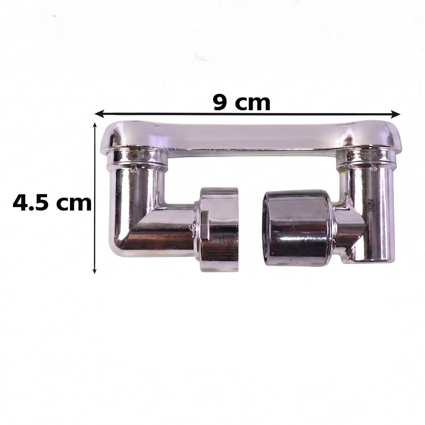 Faucet aerator attachment with rotating spout for basins