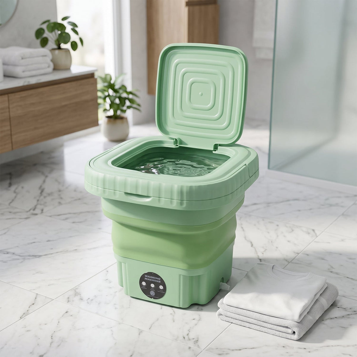 Portable Washing Machine – Mini Folding Washer for Delicates – view 9