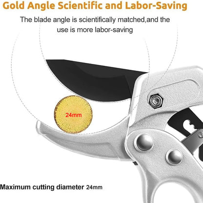 Gardening Pruning Shears – Ergonomic, Sharp SK-5 Blades – detail view