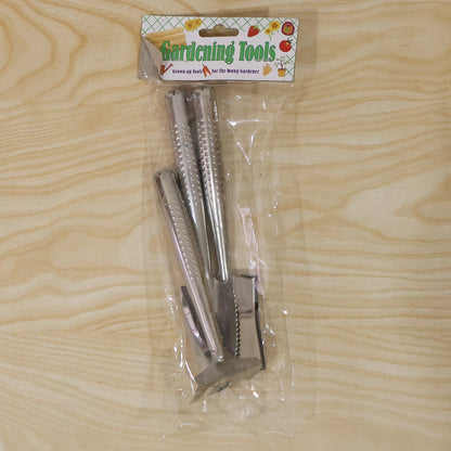 3 piece stainless steel garden set for everyday gardening tasks