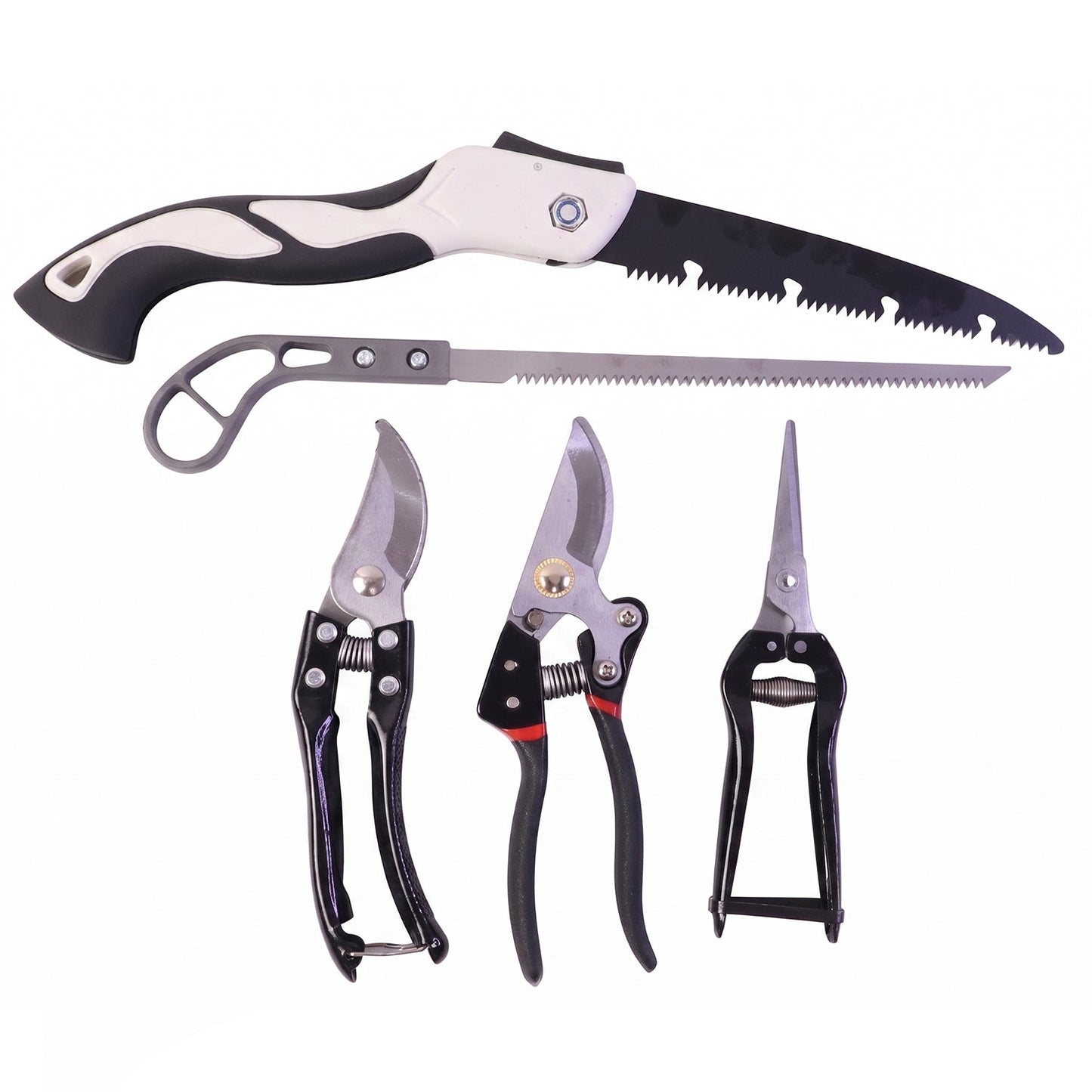 5-piece garden tool set perfect for pruning and trimming plants
