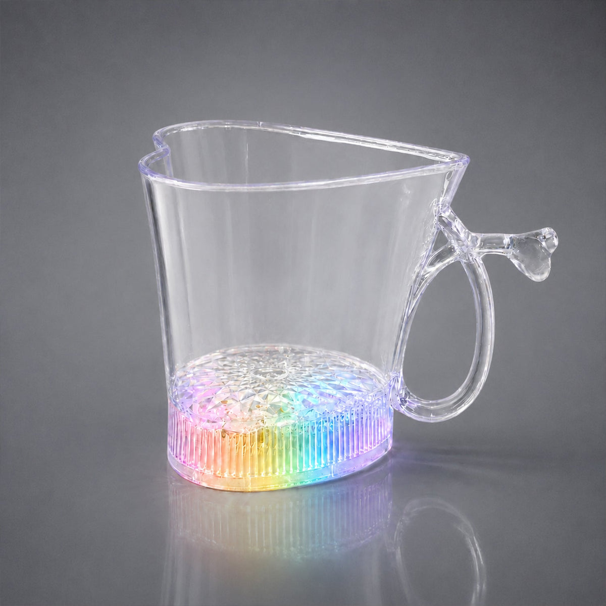 LED Glass Cup – Heart Shape Blinking Party Drinkware – view 7