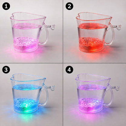 LED Glass Cup – Heart Shape Blinking Party Drinkware – view 8