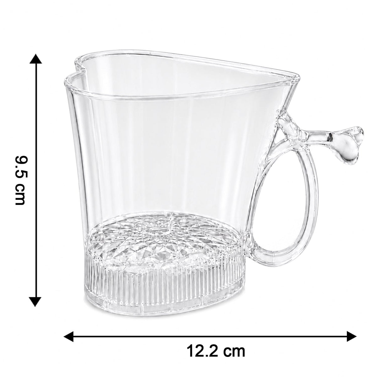 LED Glass Cup – Heart Shape Blinking Party Drinkware – view 6