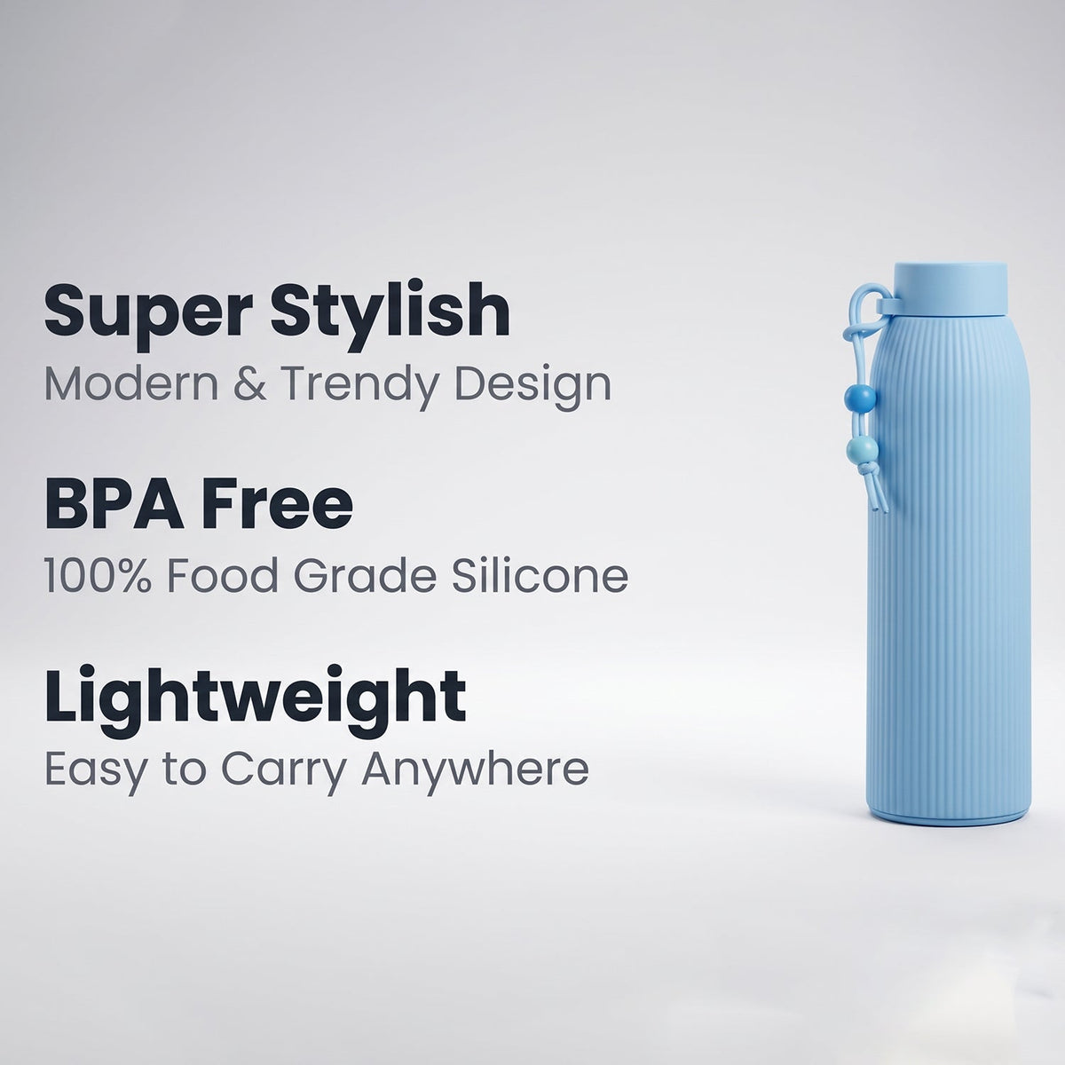 Glass Water Bottle – Stylish & Leakproof for Daily Use – view 7