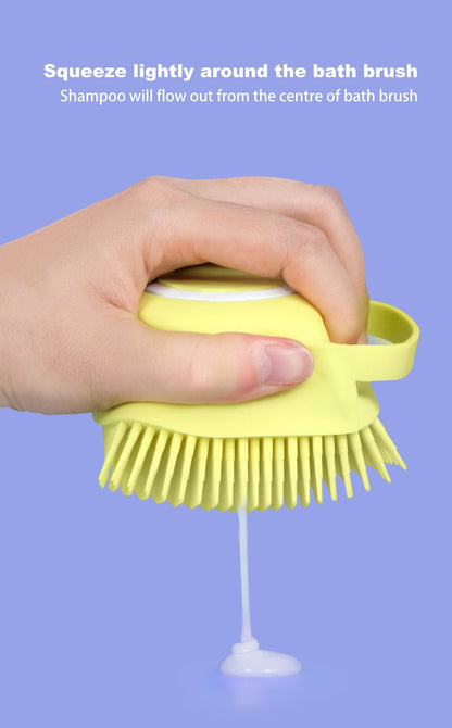 Silicone Bath Brush – Built-in Shampoo Dispenser – view 6