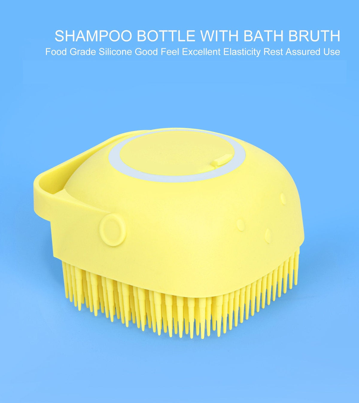 Silicone Bath Brush – Built-in Shampoo Dispenser – view 7