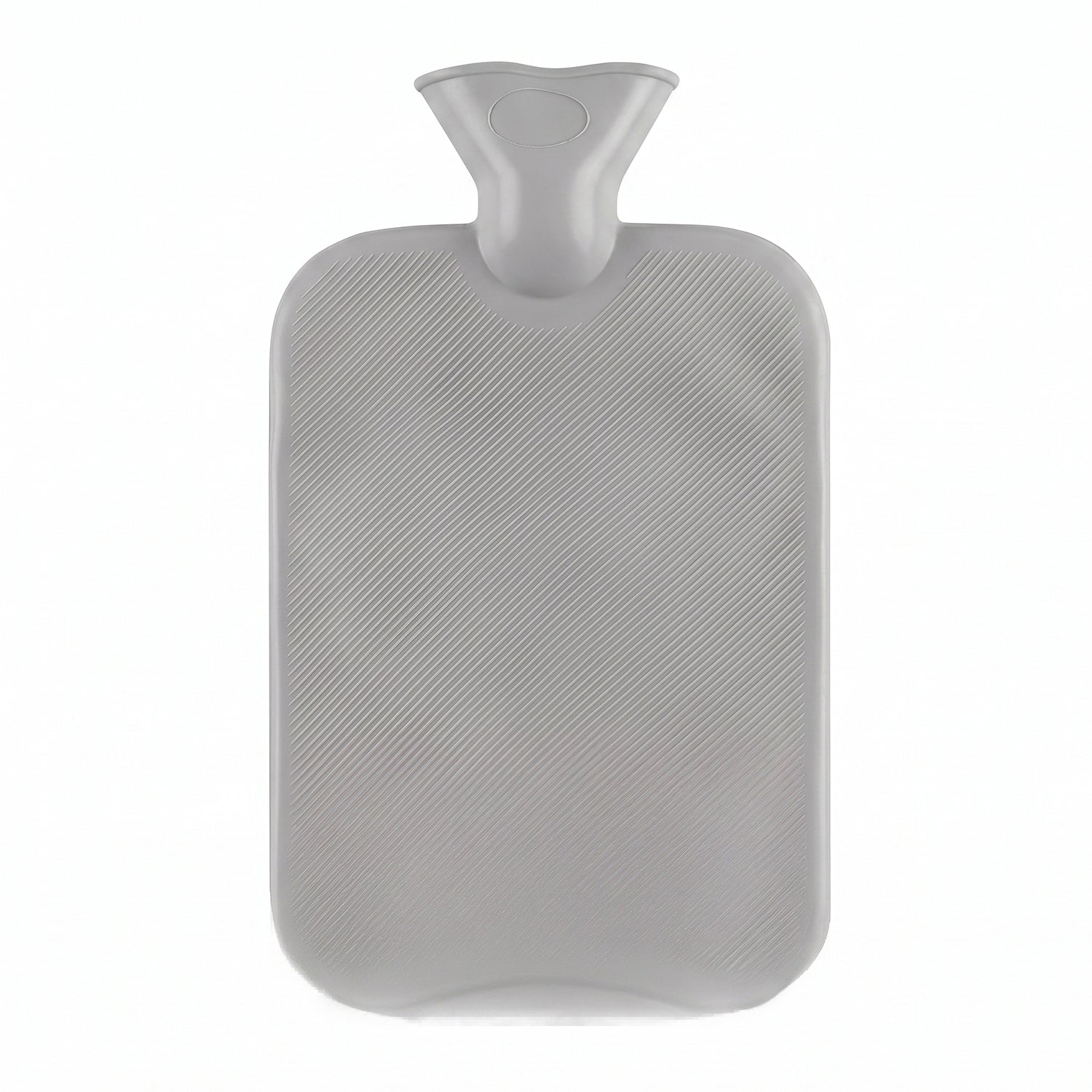 Small hot water bottle on white background