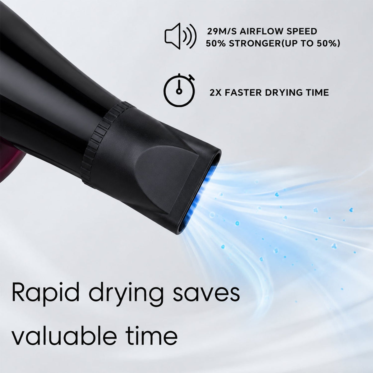 Professional Hair Dryer – High Power 2-Speed Salon Dryer – view 8