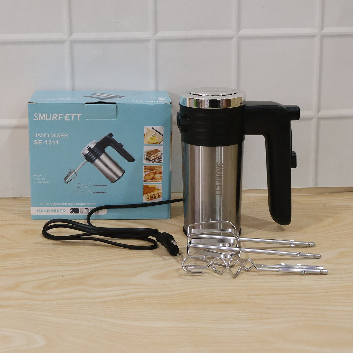 Electric Hand Mixer 500W with Beaters Dough Hooks – view 9