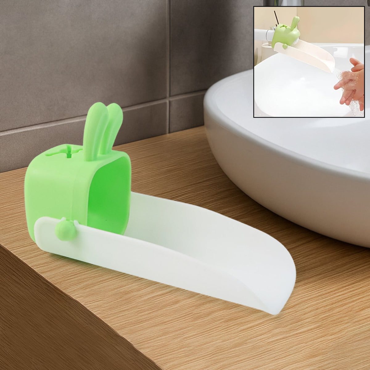 Kids Faucet Extender – Silicone Handle for Easy Hand Wash
