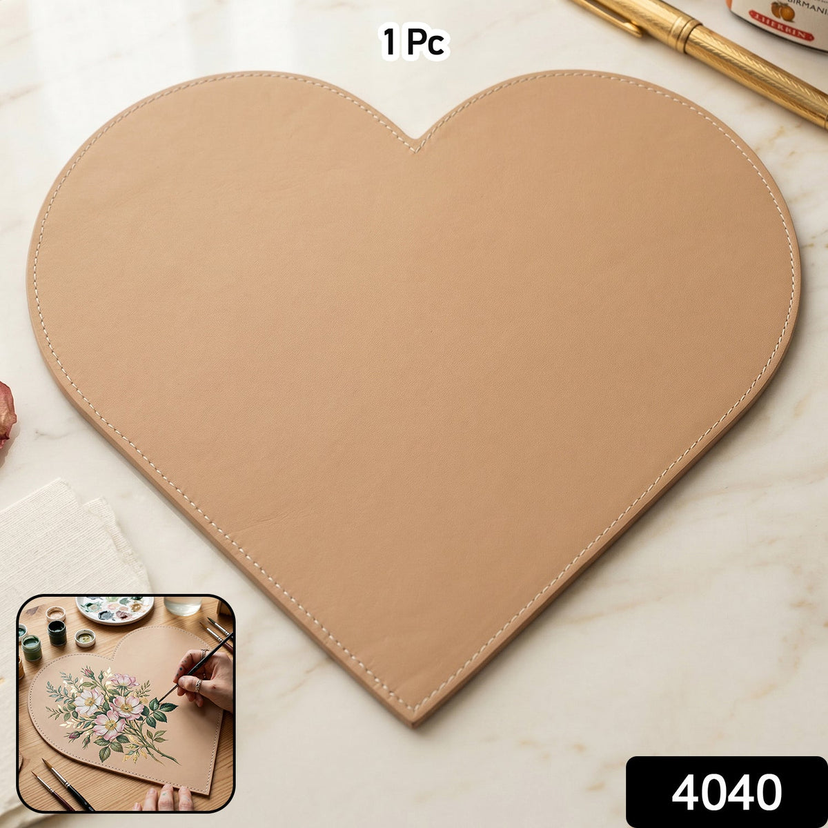 Heart Shape Art Board – DIY Painting & Crafting Canvas – side view
