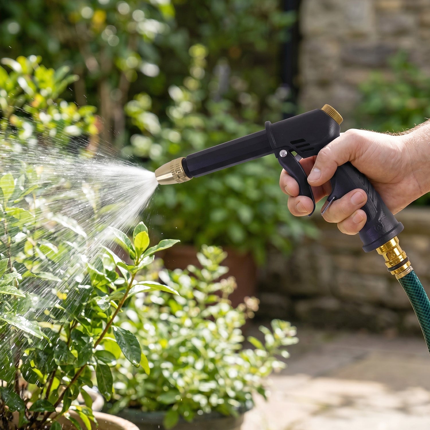 Pressure spray gun car wash use
