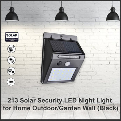 Solar Security LED Light – 30-LED Outdoor Wall – close-up