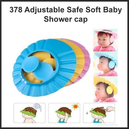 Baby Shower Cap – Adjustable & Soft for Tear-Free Bathing – alternate view