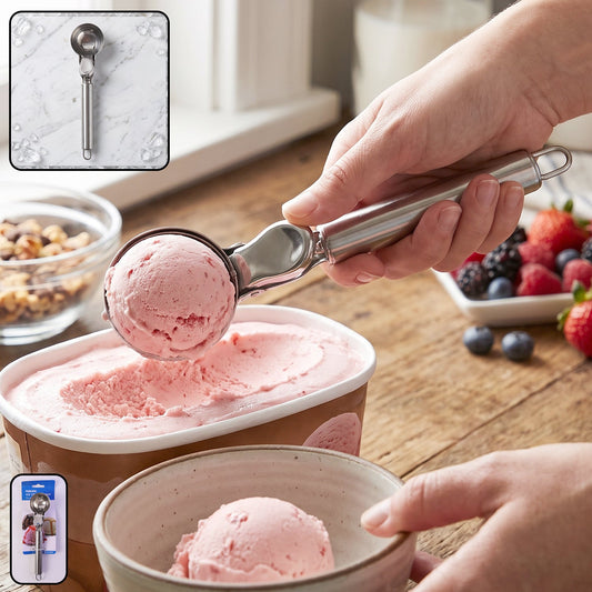 Stainless Steel Trigger Release Ice Cream Scoop Cookie