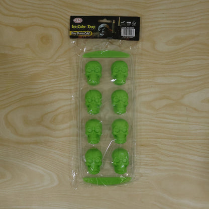 Plastic 8 Grid Ice Cube Tray with Lid Skull Shape Freezer – view 9