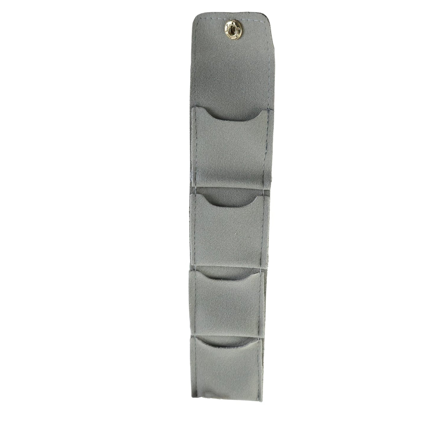 Rolling jewellery case that folds flat for handbags and trips
