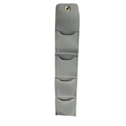Rolling jewellery case that folds flat for handbags and trips