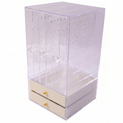 Transparent acrylic jewellery storage with pull out drawers
