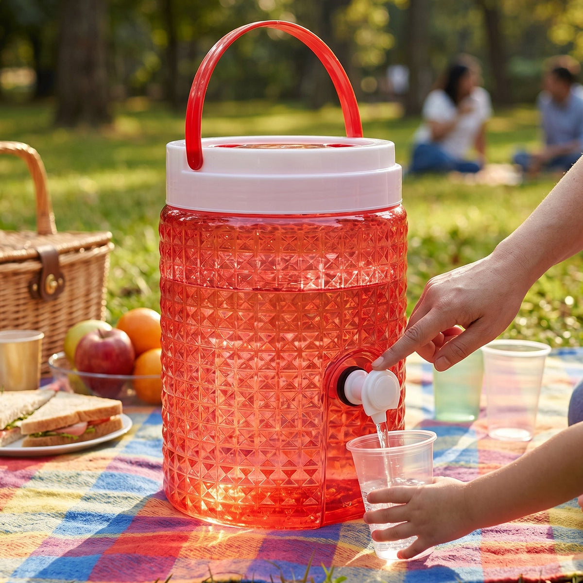 Plastic Water Jug 4.5 Litre – Diamond Cut & Leakproof – close-up