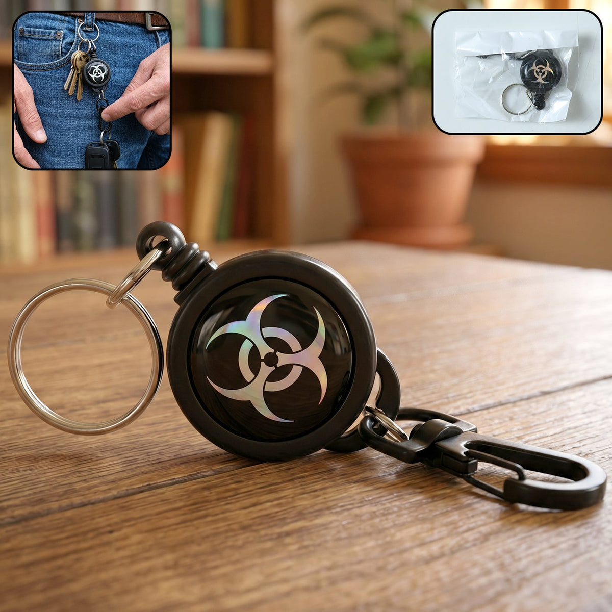 Retractable Keychain – Durable Anti-Lost with Clip
